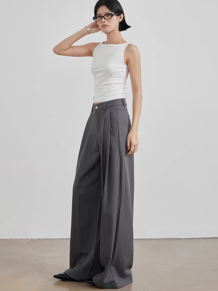 Tuck Wide Slacks