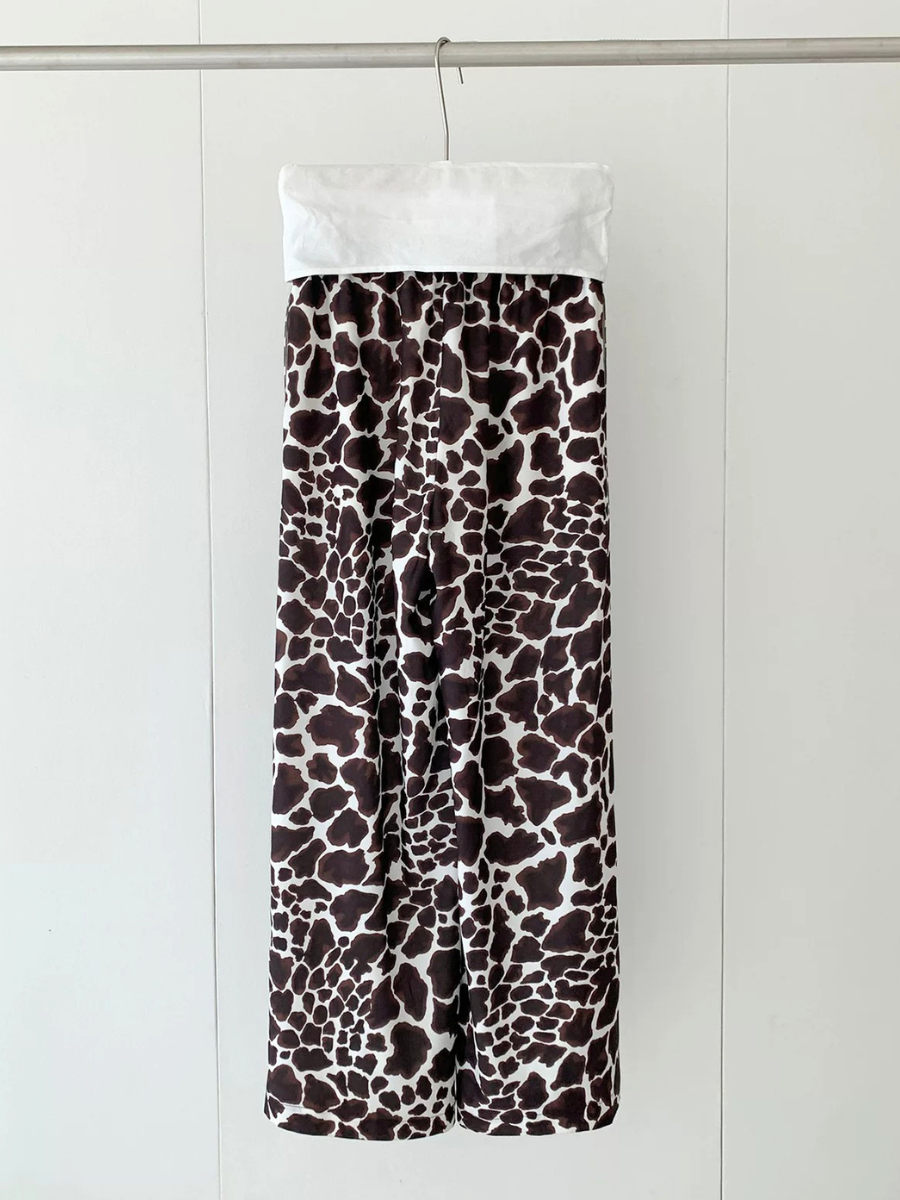 Abstract Print Easy Pants