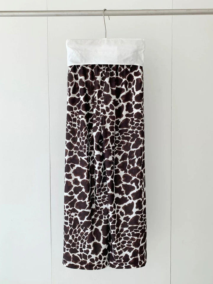 Abstract Print Easy Pants
