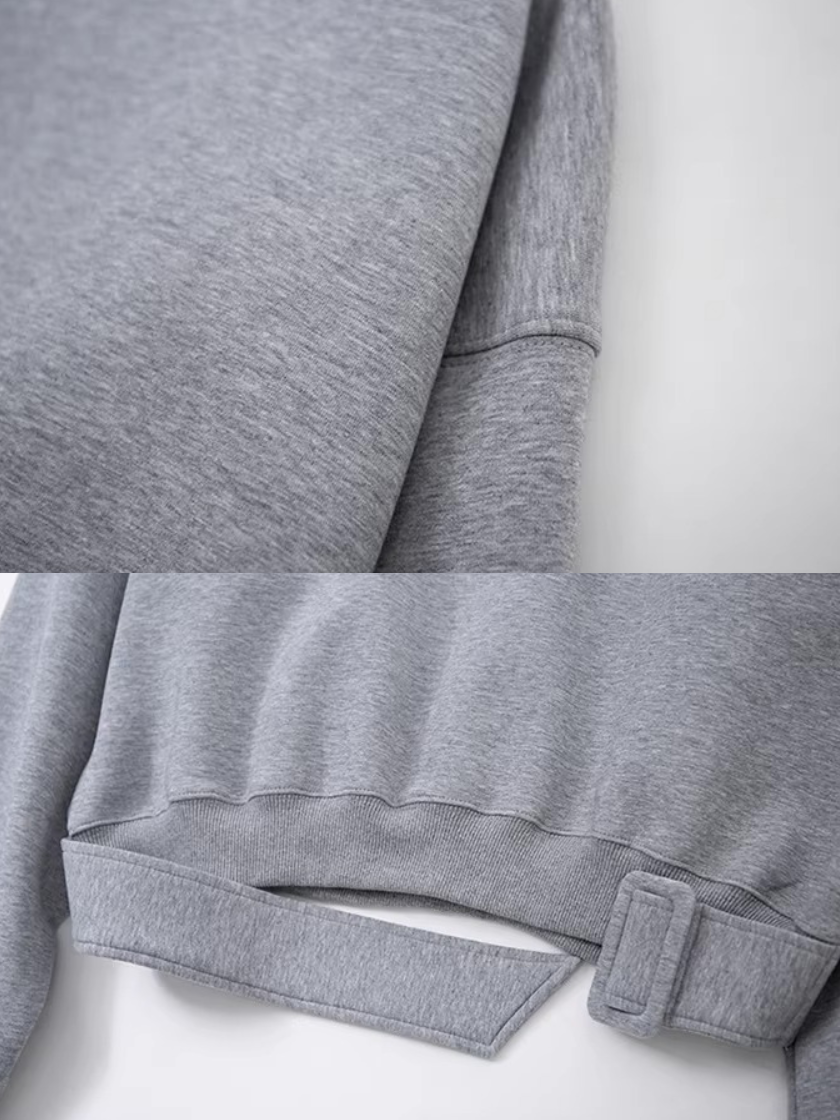 Waist Belt Sweatshirt