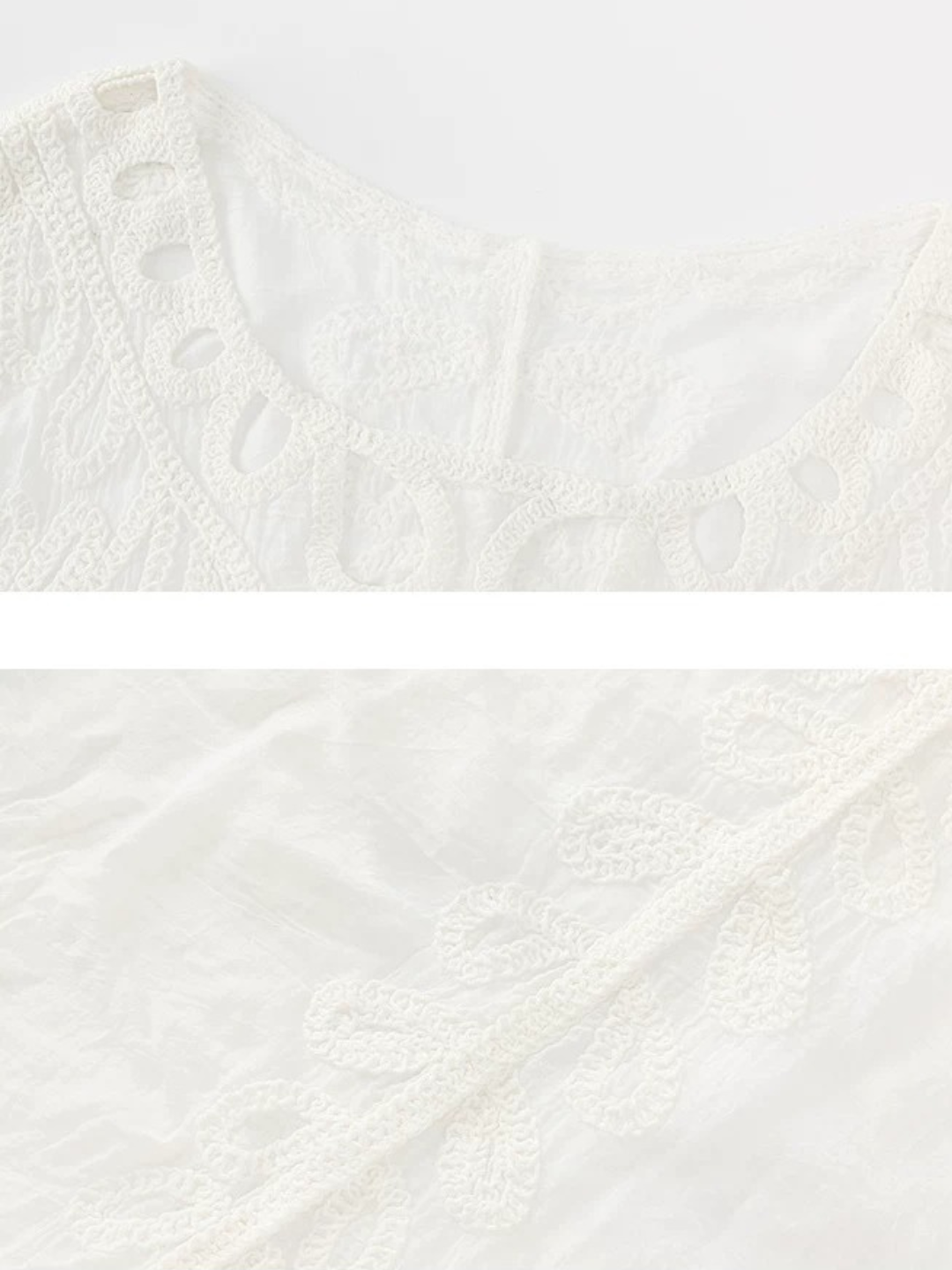 Loop Lace Sheer Blouse