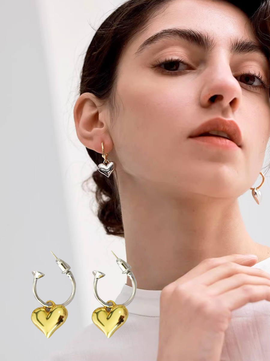 【EGO ACC】Heart Drop Hoop Pierce