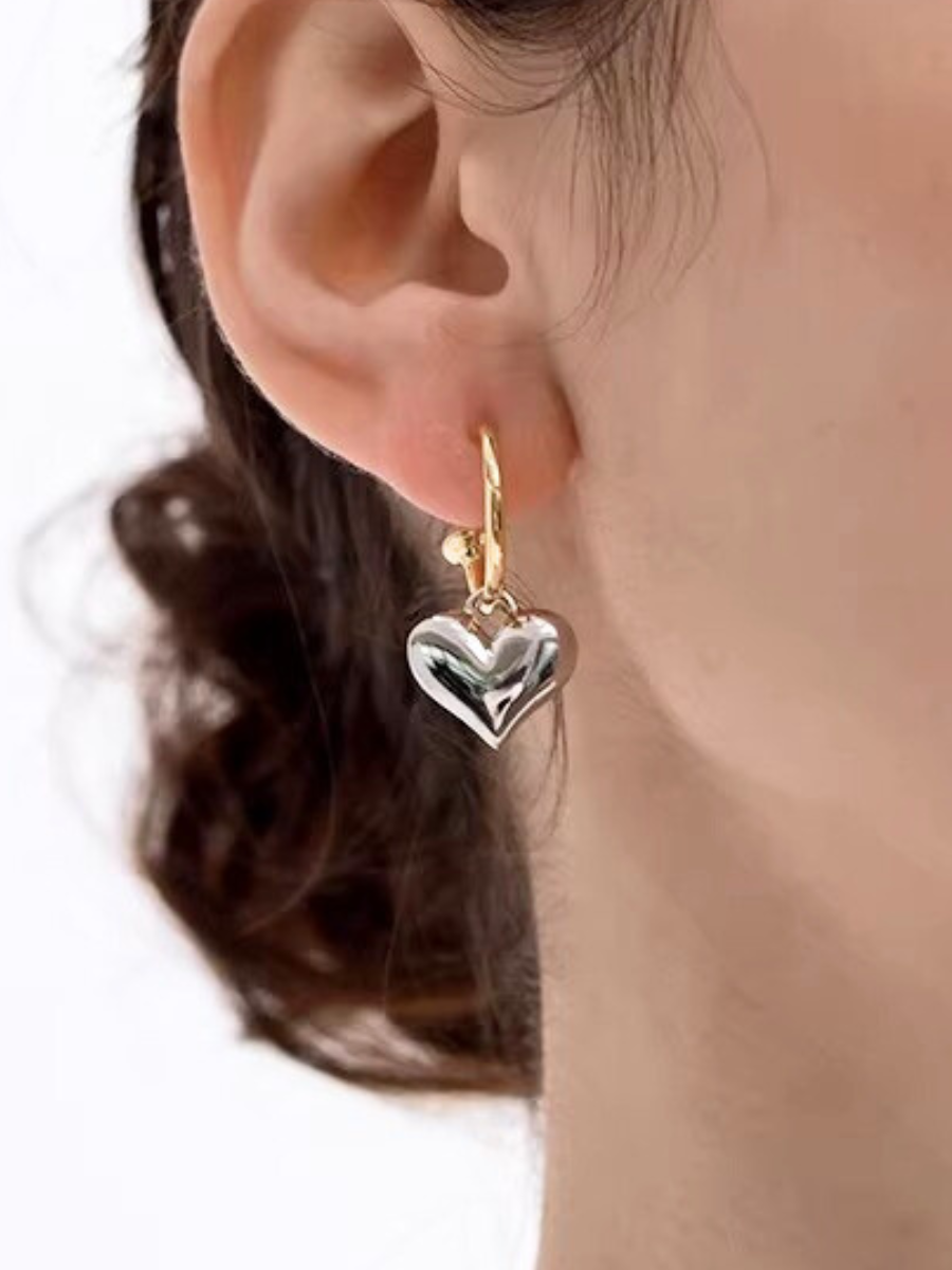【EGO ACC】Heart Drop Hoop Pierce