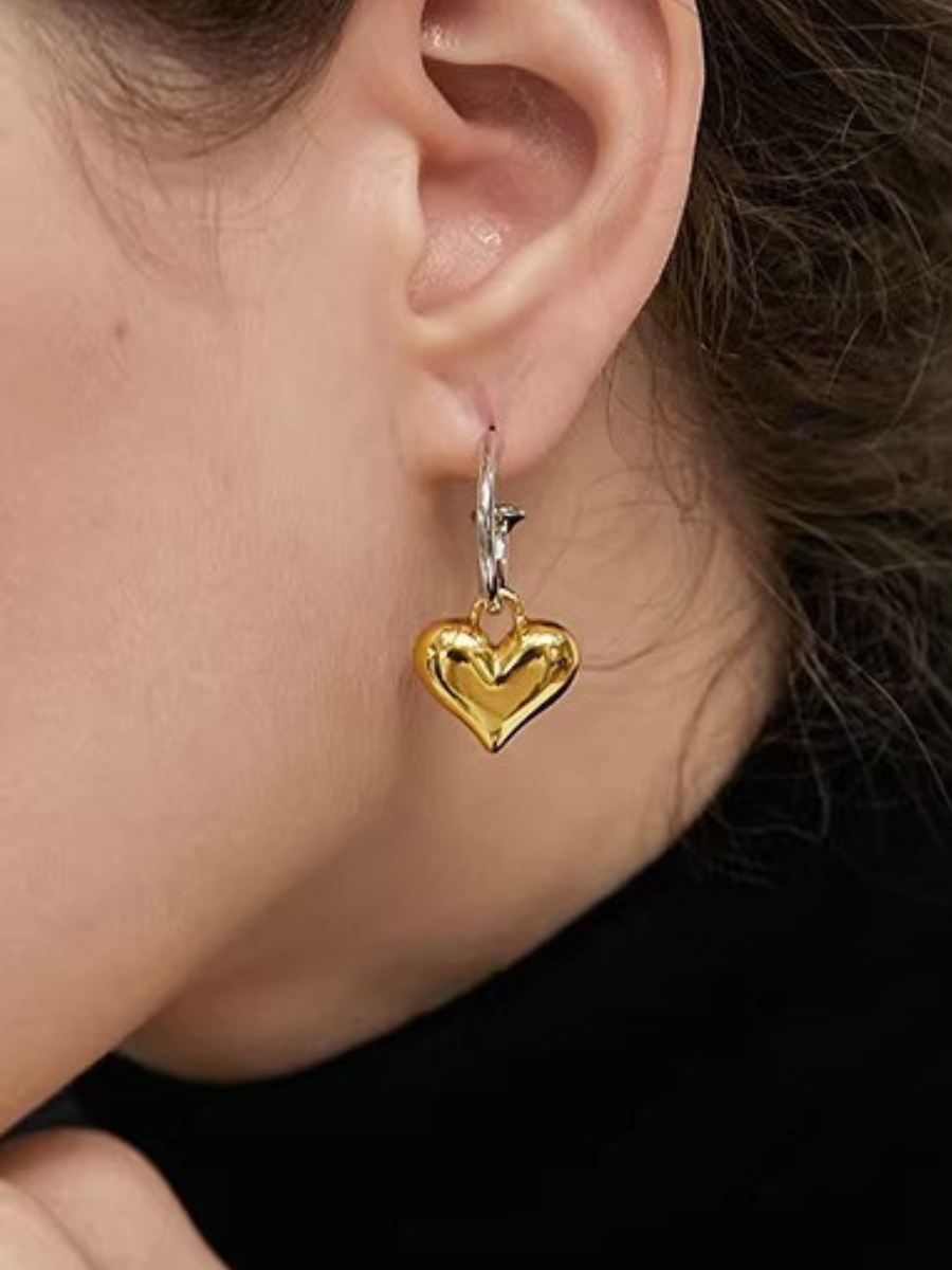 【EGO ACC】Heart Drop Hoop Pierce