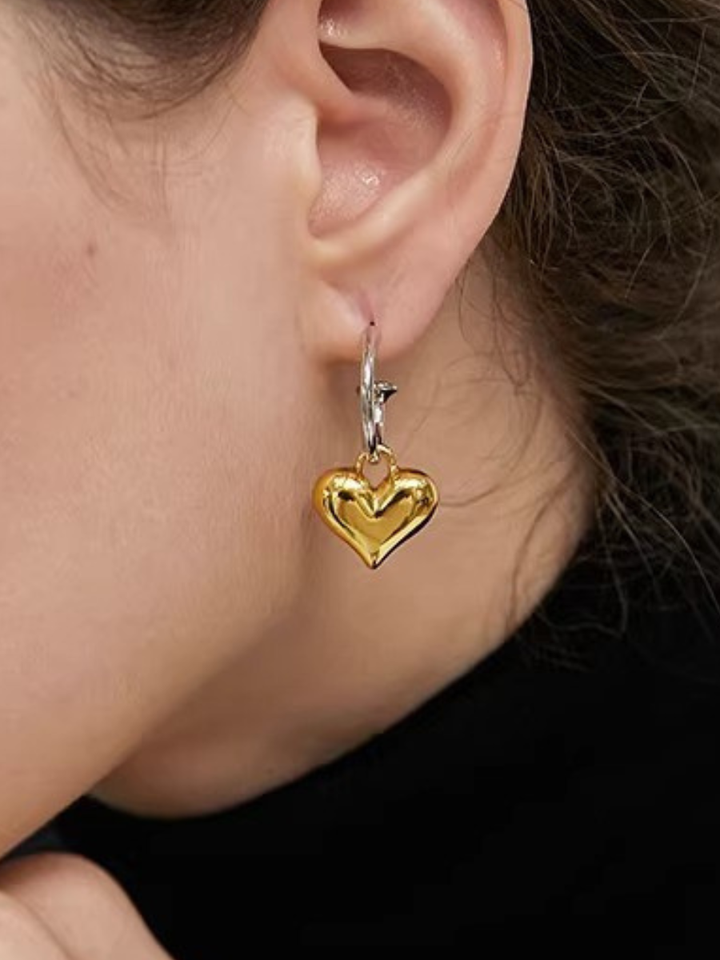 【EGO ACC】Heart Drop Hoop Pierce