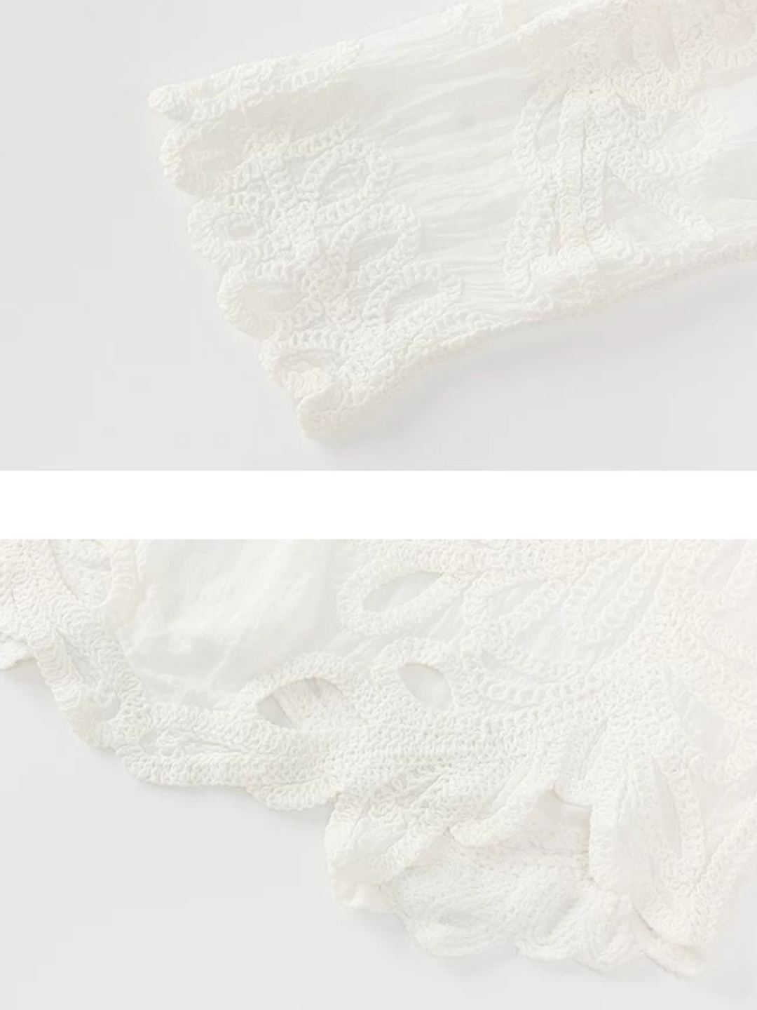 Loop Lace Sheer Blouse