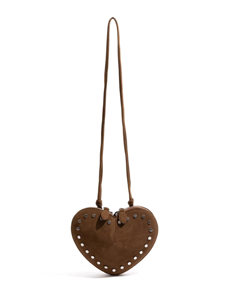 Studded Heart Mini Bag