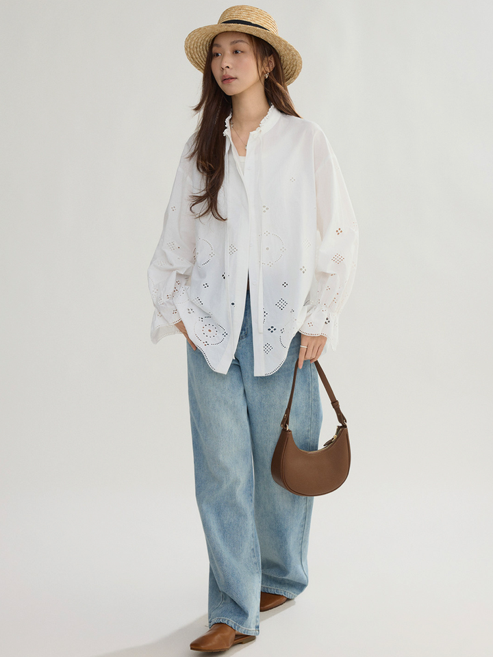 〈Pre Order〉Cutwork Embroidery Blouse