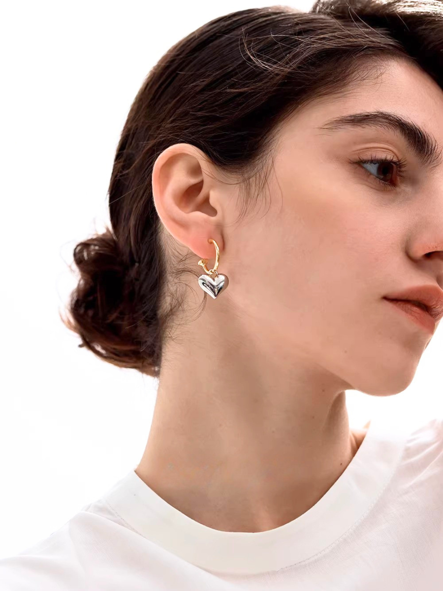 【EGO ACC】Heart Drop Hoop Pierce