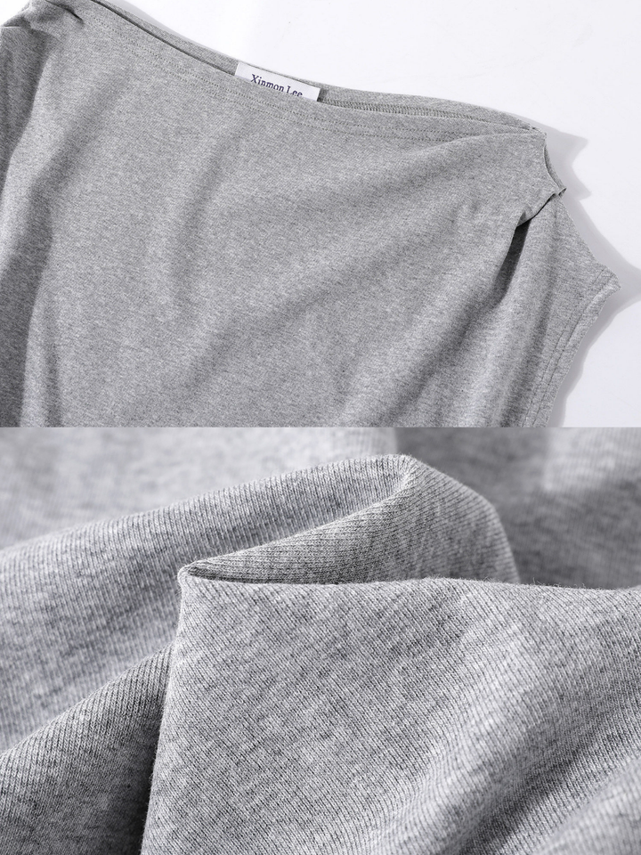 Drape Boat Neck Top
