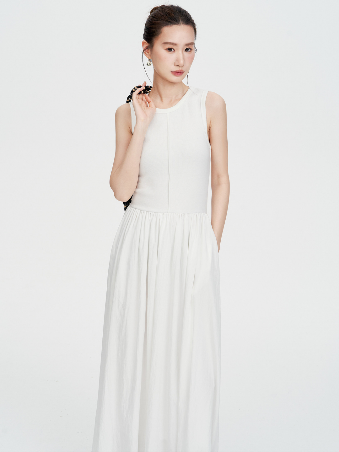 Sleeveless Knit Maxi Dress