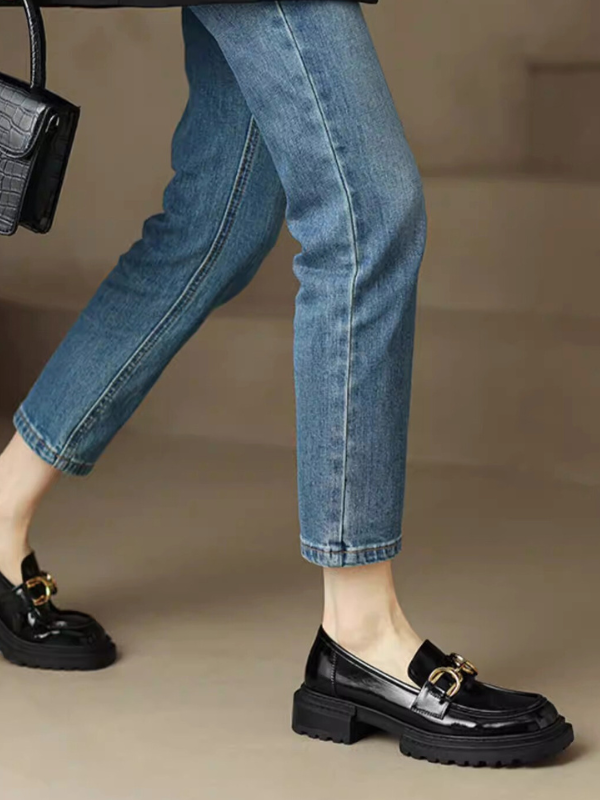Gold Chain Chunky Loafers