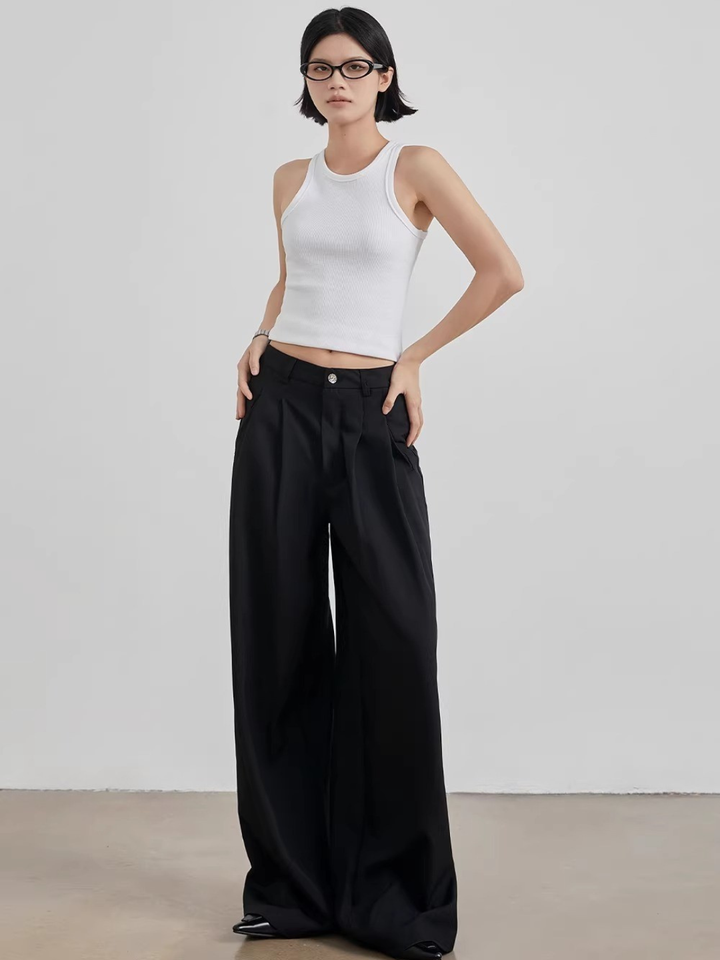 Tuck Wide Slacks