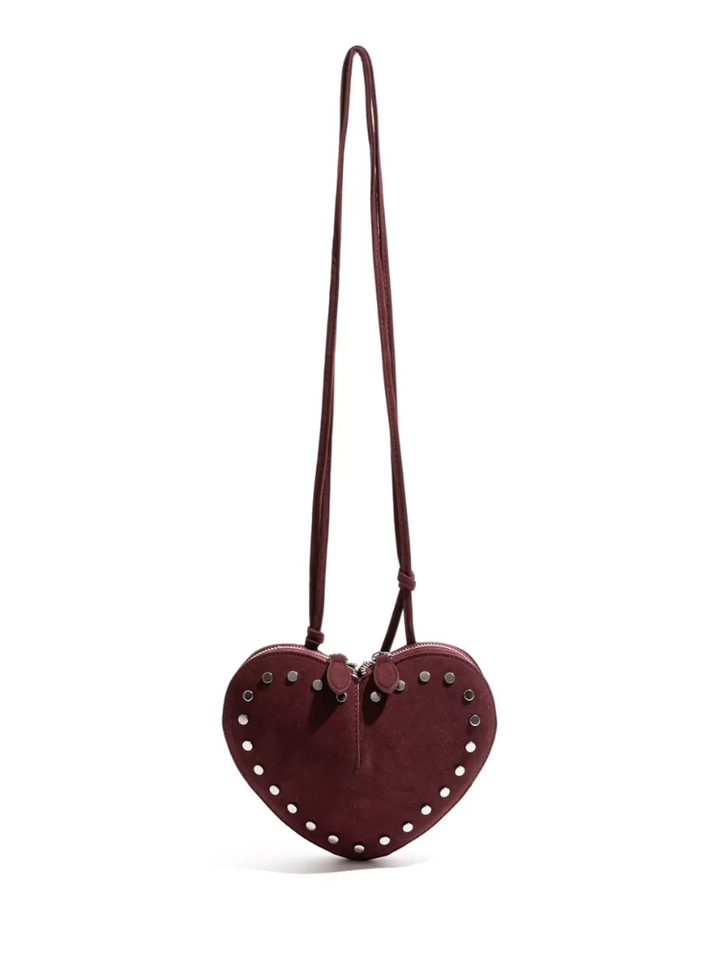 Studded Heart Mini Bag