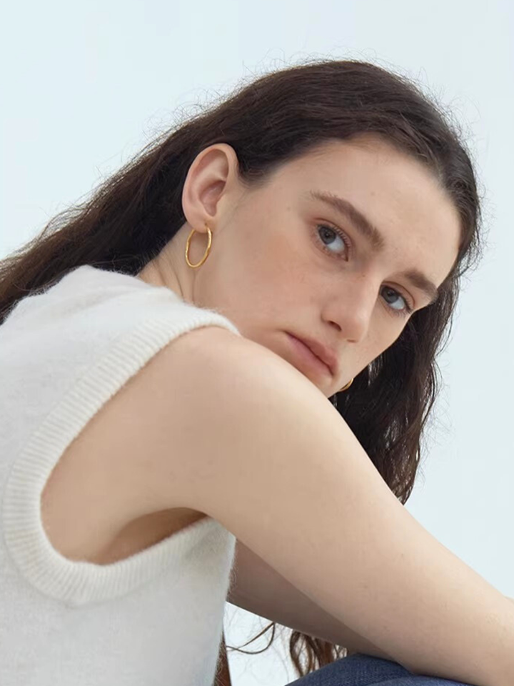 【EGO ACC】Minimal Gold Hoop Earrings