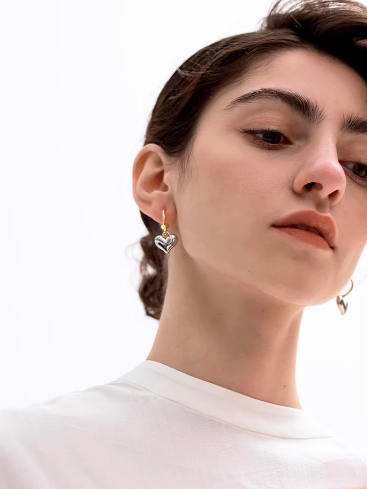 【EGO ACC】Heart Drop Hoop Pierce