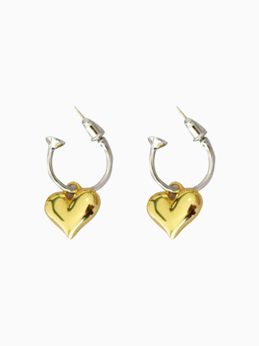 【EGO ACC】Heart Drop Hoop Pierce