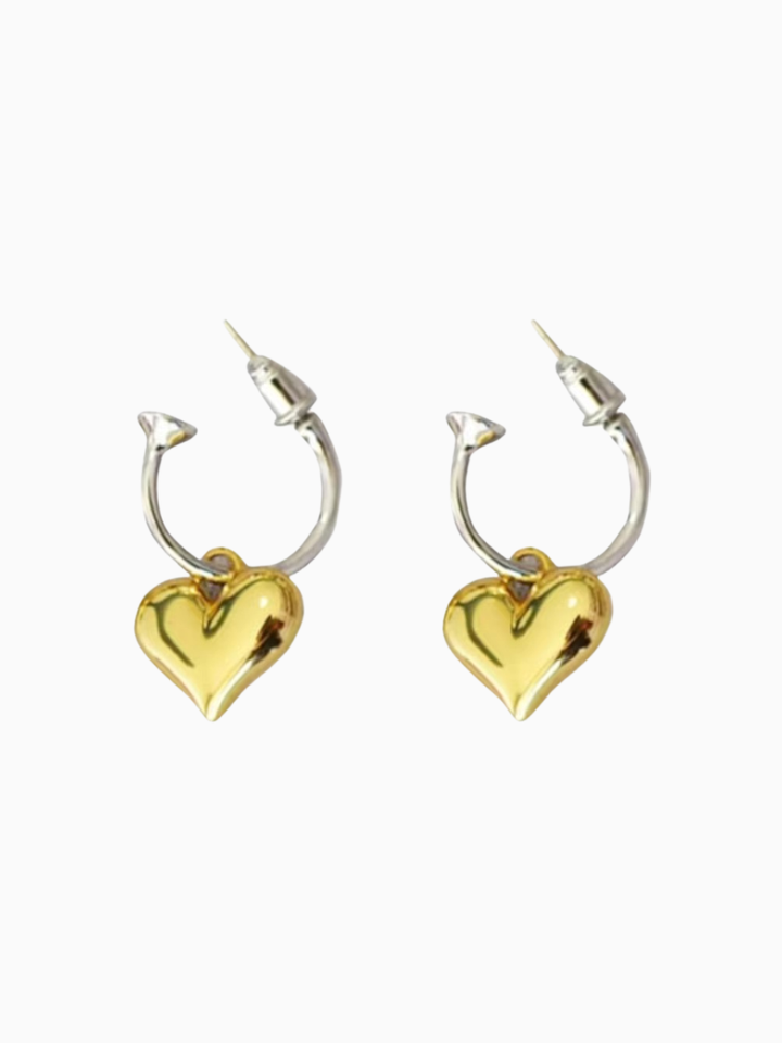 【EGO ACC】Heart Drop Hoop Pierce