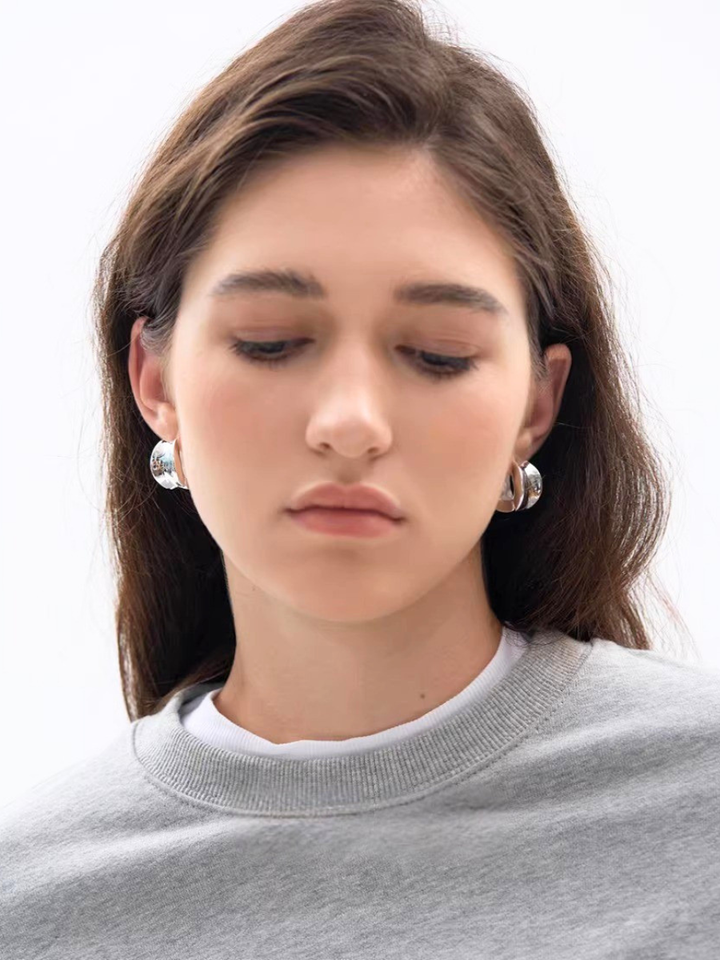【EGO ACC】Sculpted Volume Hoop Pierce