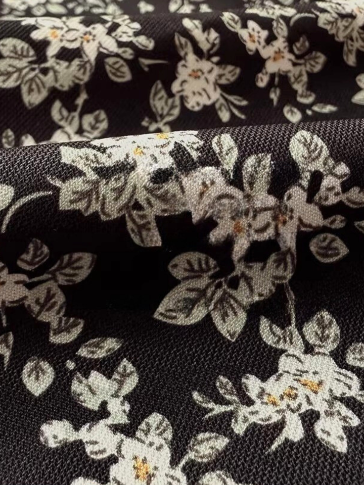 Vintage Flower Big Collar Blouse