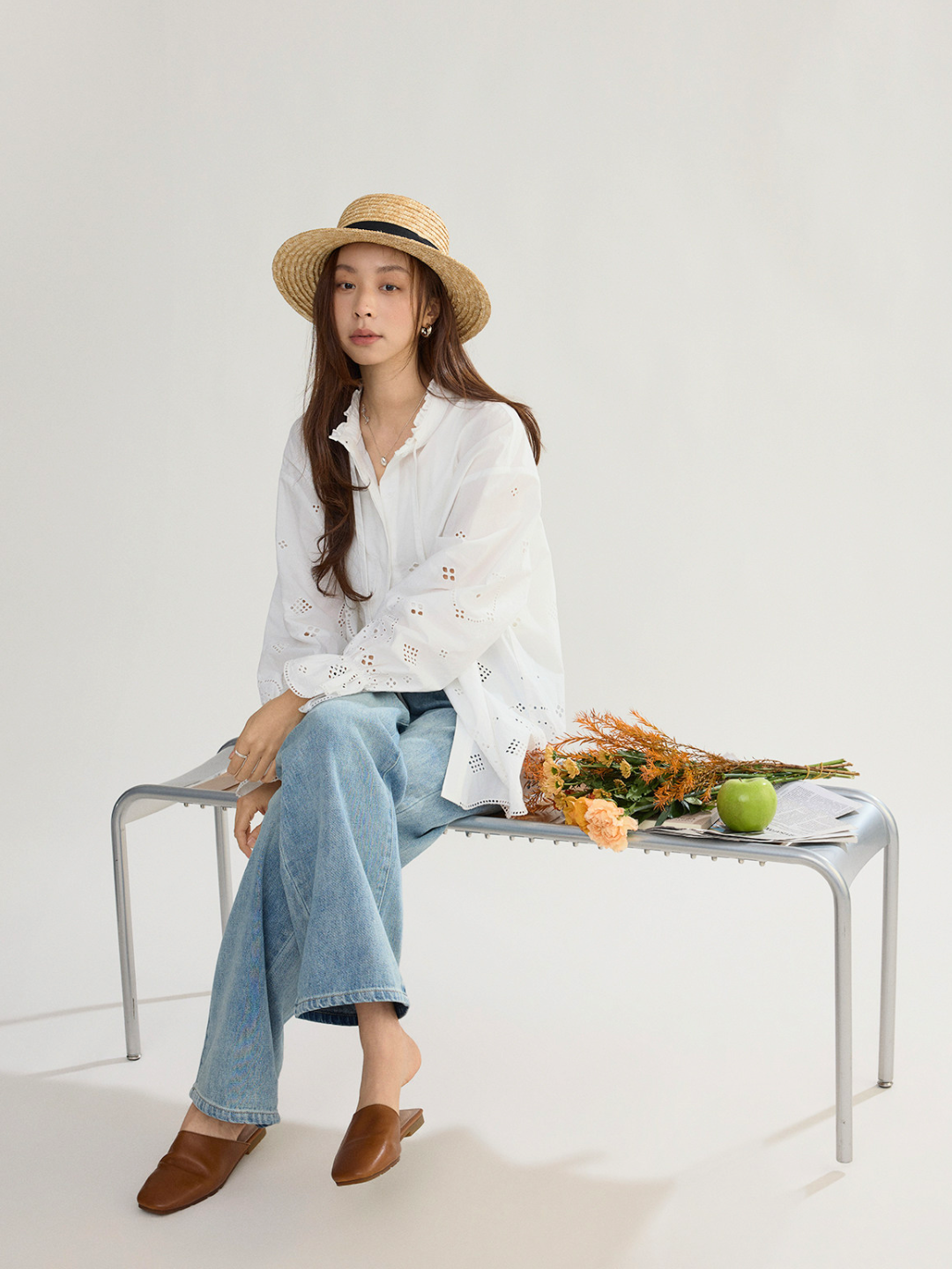 〈Pre Order〉Cutwork Embroidery Blouse