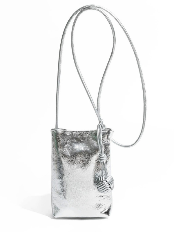 Metallic Knot Mini Shoulder Bag