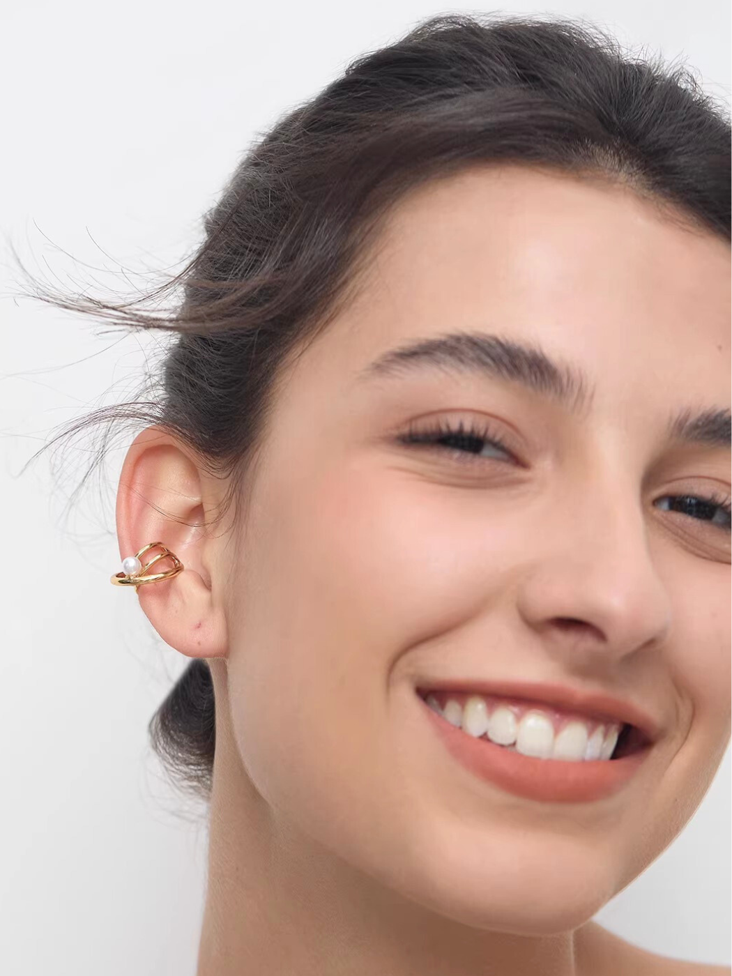 【EGO ACC】Pearl Orbit Ear Cuff