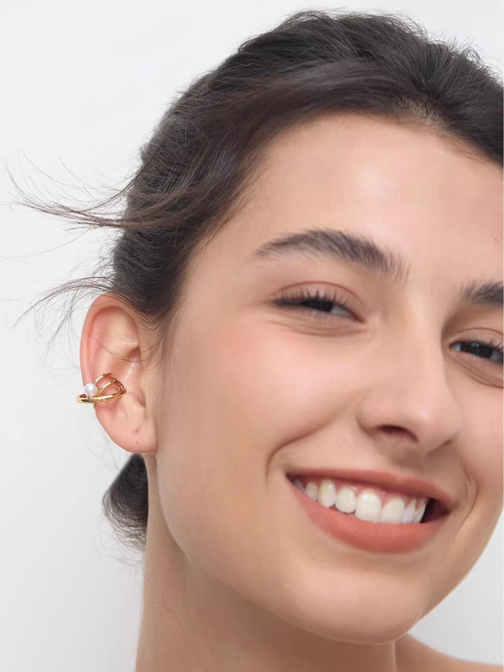 【EGO ACC】Pearl Orbit Ear Cuff