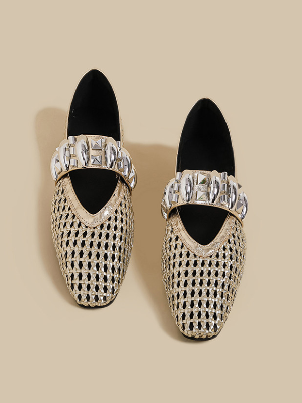 Ornament Mesh Flats（〜25.0cm）