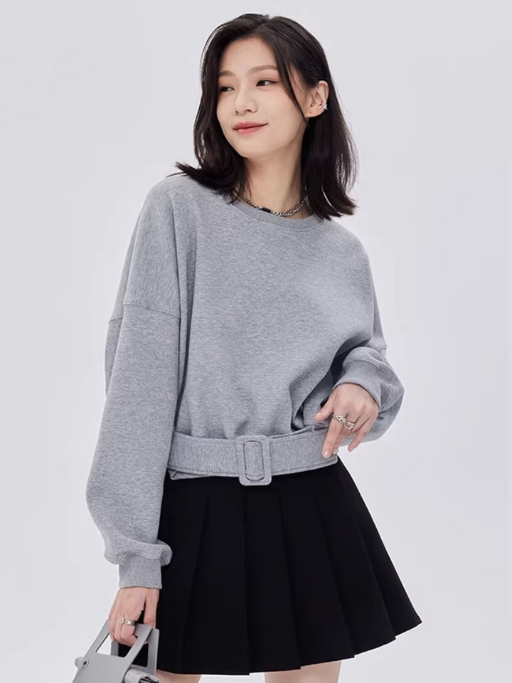 Waist Belt Sweatshirt