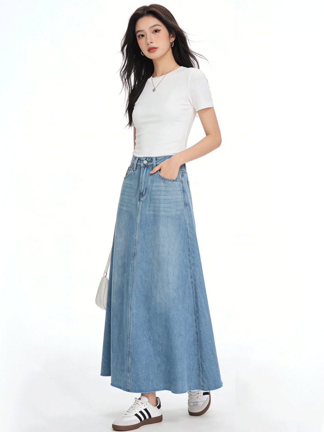 A-Line Denim Skirt
