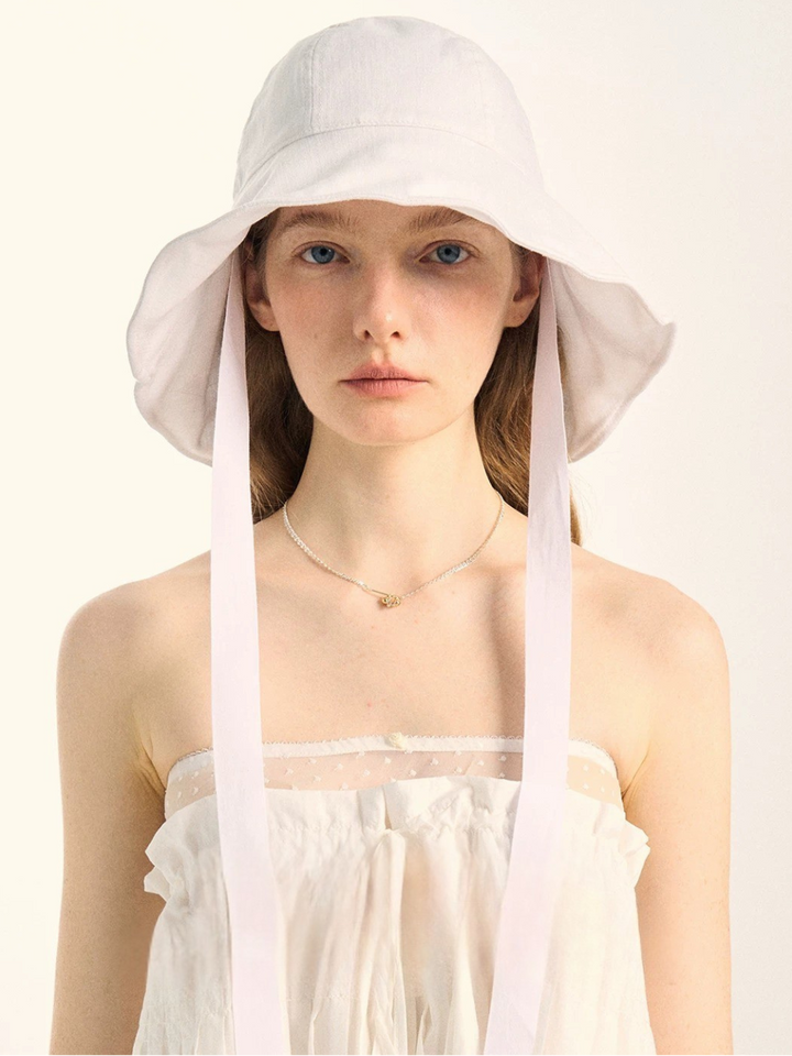 Soft Brim Ribbon Hat