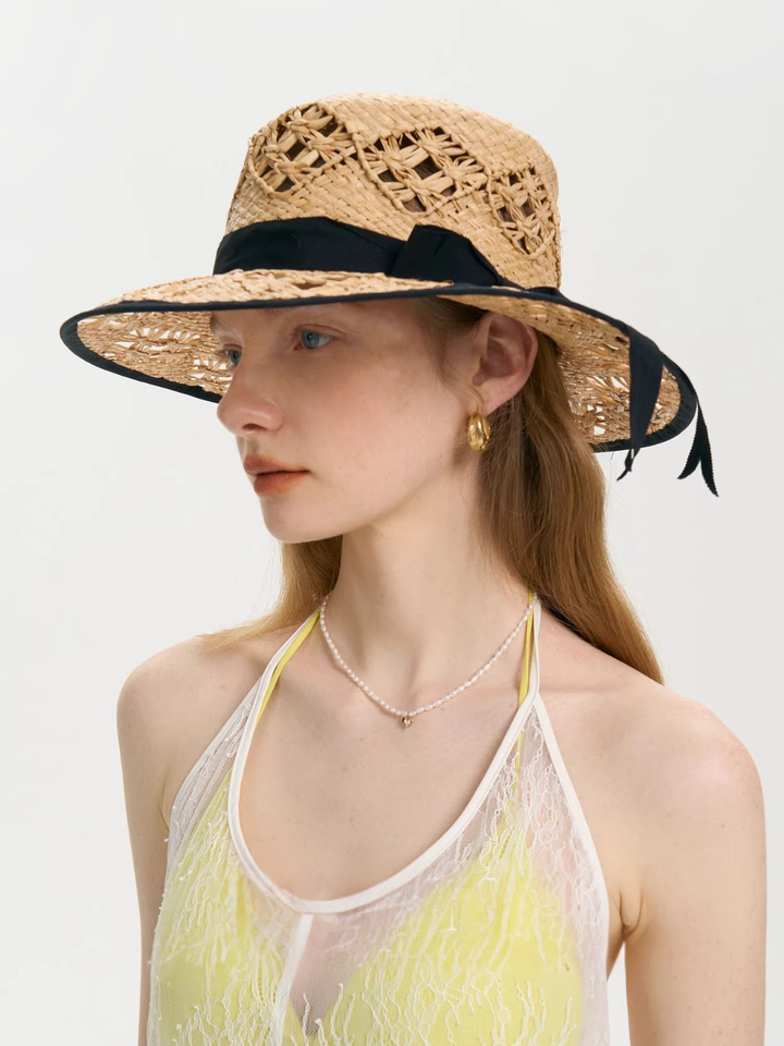 Classic Ribbon Straw Hat