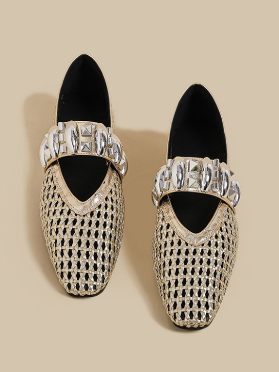 Ornament Mesh Flats（〜25.0cm）