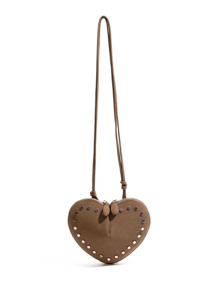 Studded Heart Mini Bag