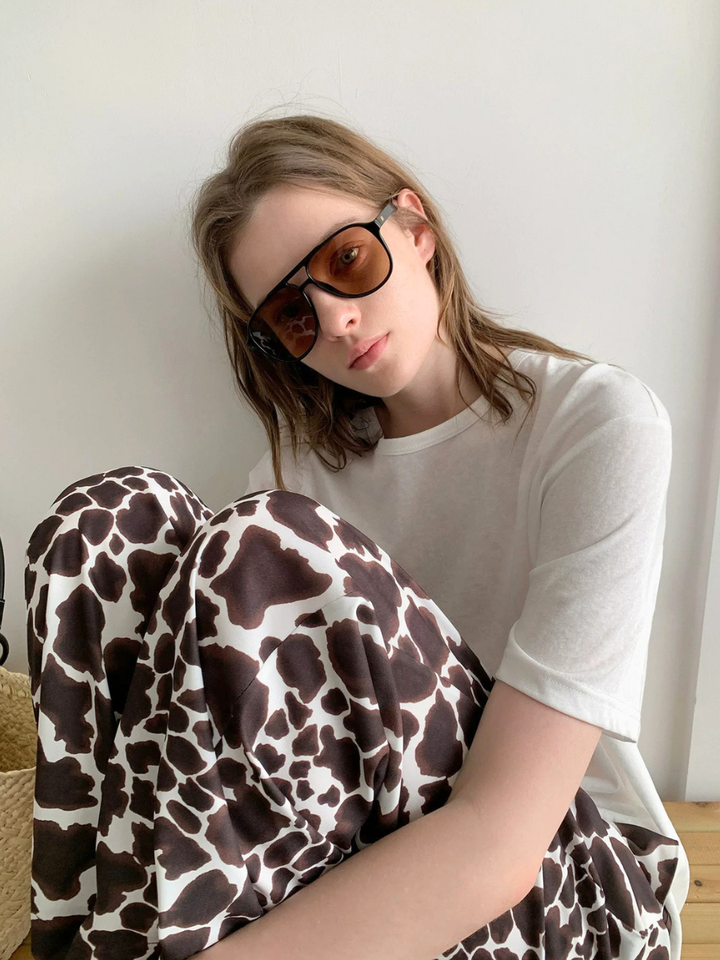 Abstract Print Easy Pants