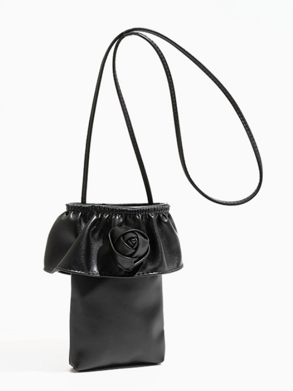 Rose Frill Mobile Shoulder Bag