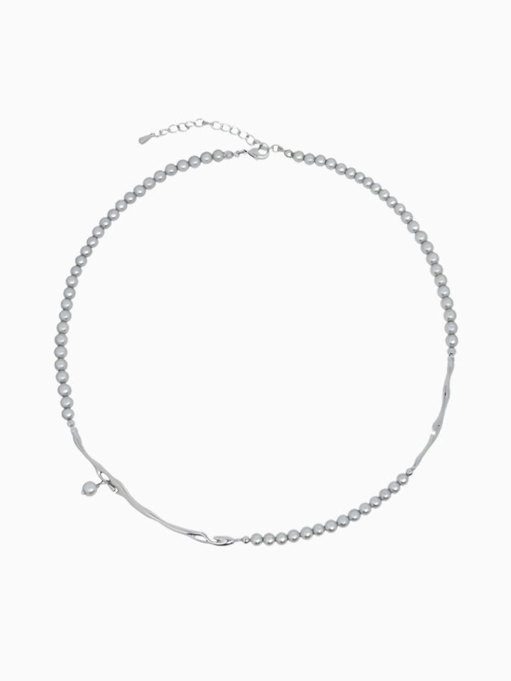 【EGO ACC】Asymmetric Beads Chain Necklace
