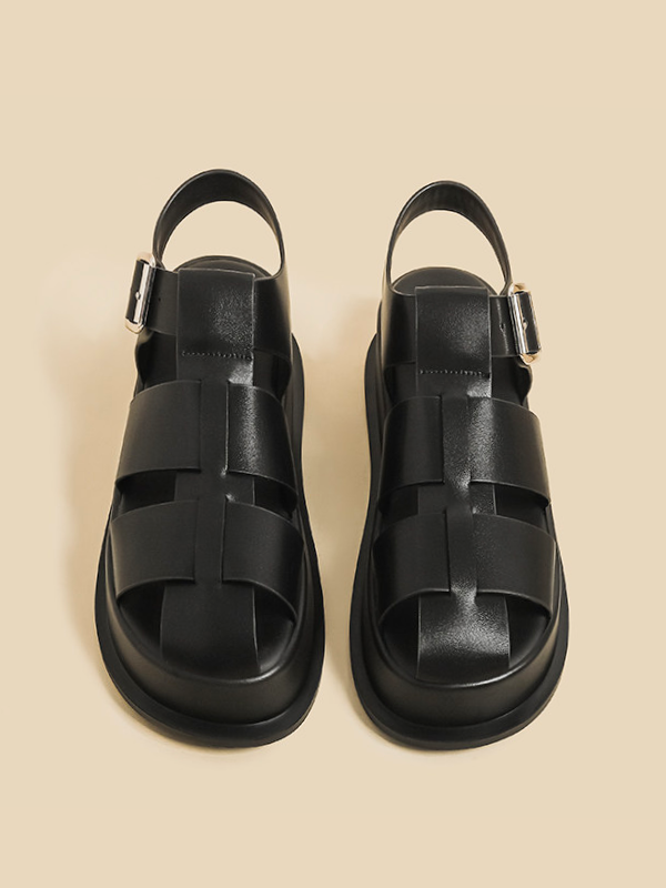 Minimal Platform Gurkha Sandals