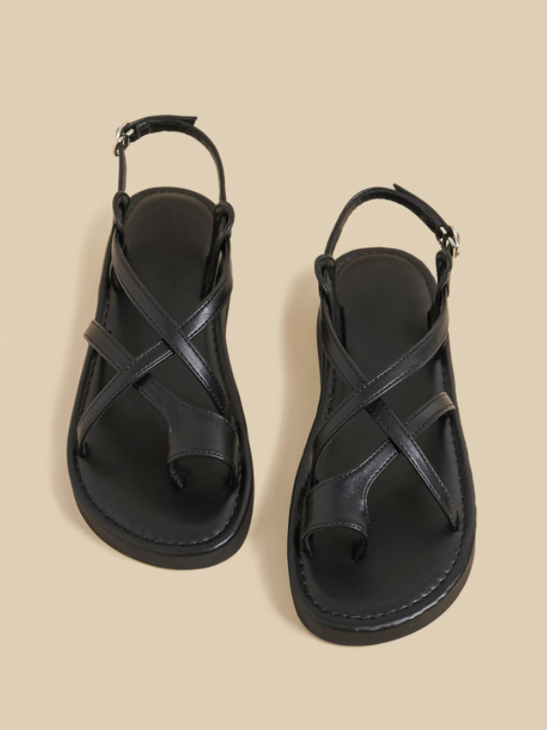 Cross Strap Toe Ring Sandals（〜25.0cm）