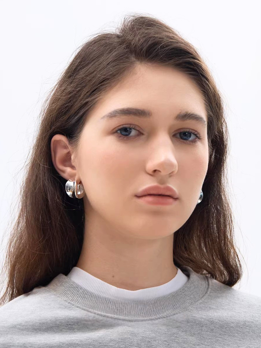 【EGO ACC】Sculpted Volume Hoop Pierce