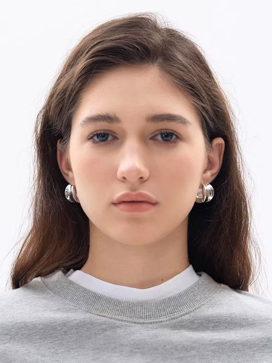 【EGO ACC】Sculpted Volume Hoop Pierce