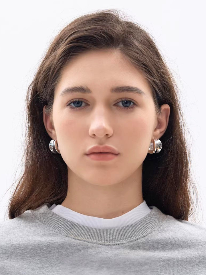 【EGO ACC】Sculpted Volume Hoop Pierce