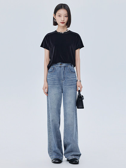 Shimmer Velvet T-Shirt