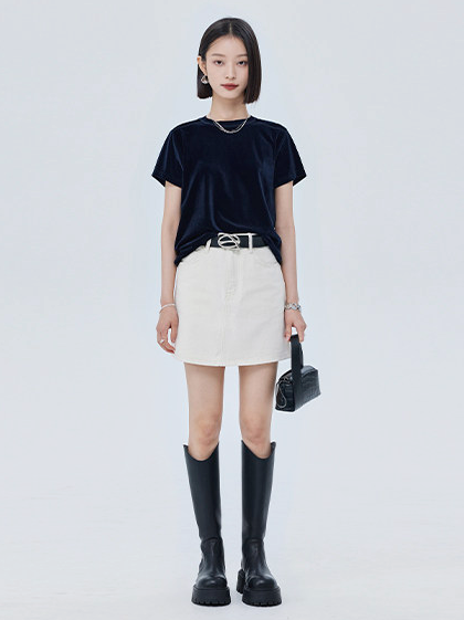 Shimmer Velvet T-Shirt