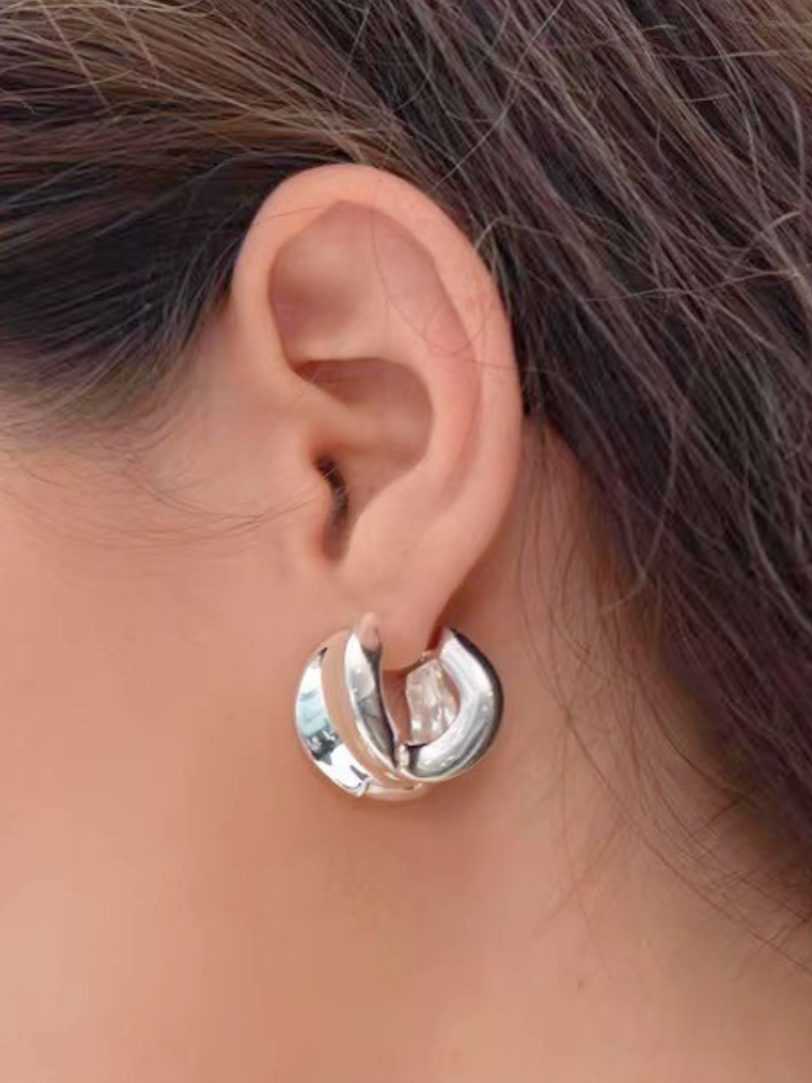 【EGO ACC】Sculpted Volume Hoop Pierce