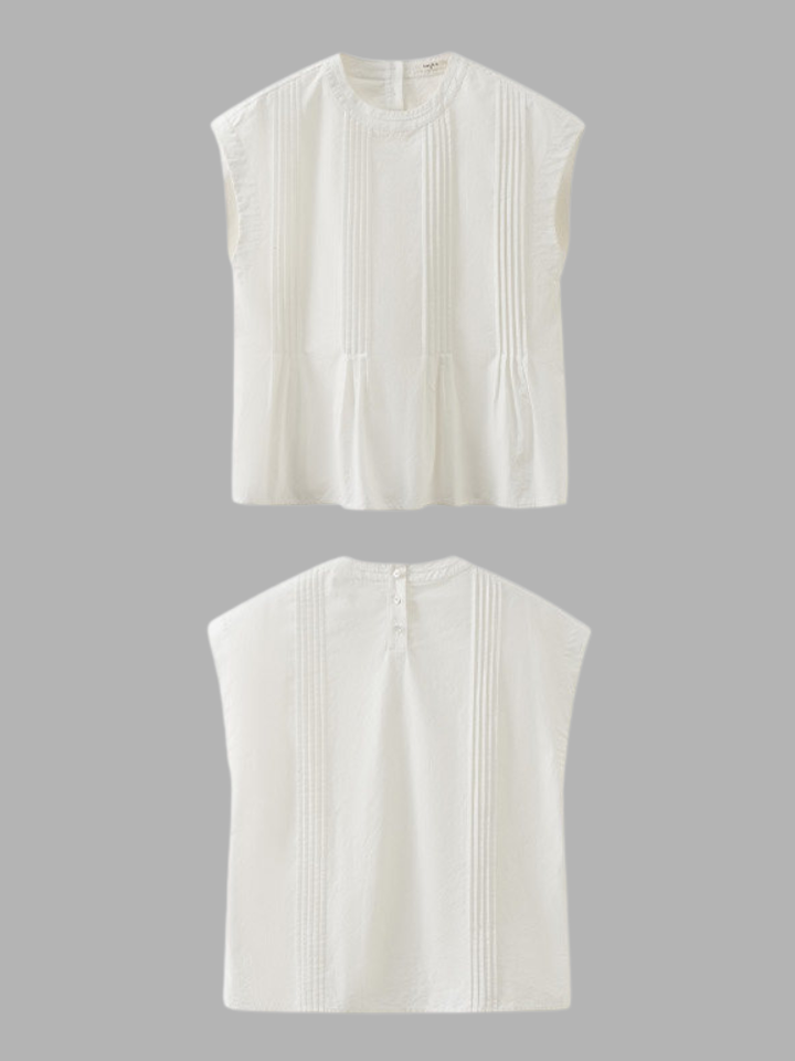 Pintuck Peplum Blouse
