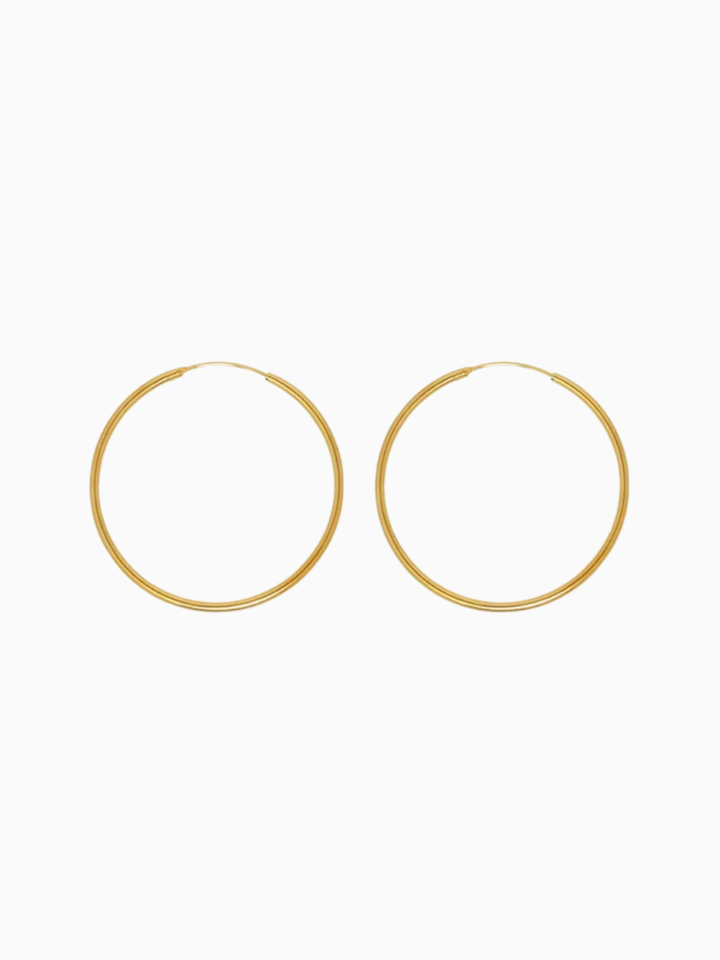 【EGO ACC】Minimal Gold Hoop Earrings