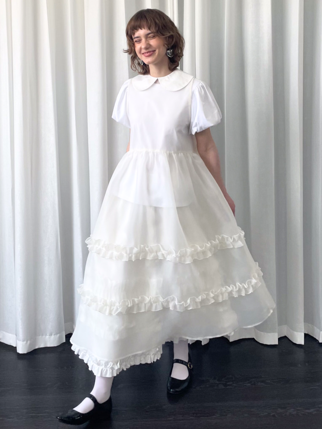 【Loose Smell】Sheer Frill Dress