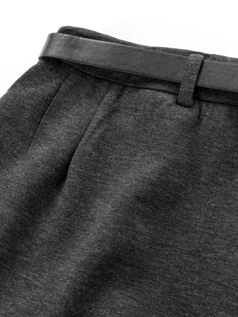Layered Skirt Flare Pants